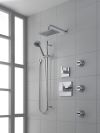 BRIZO European Multi-Function Slide Bar Hand Shower — Chrome