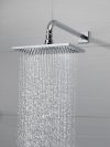 BRIZO Essential Shower 16" Linear Square Wall Mount Shower Arm And Flange — Chrome