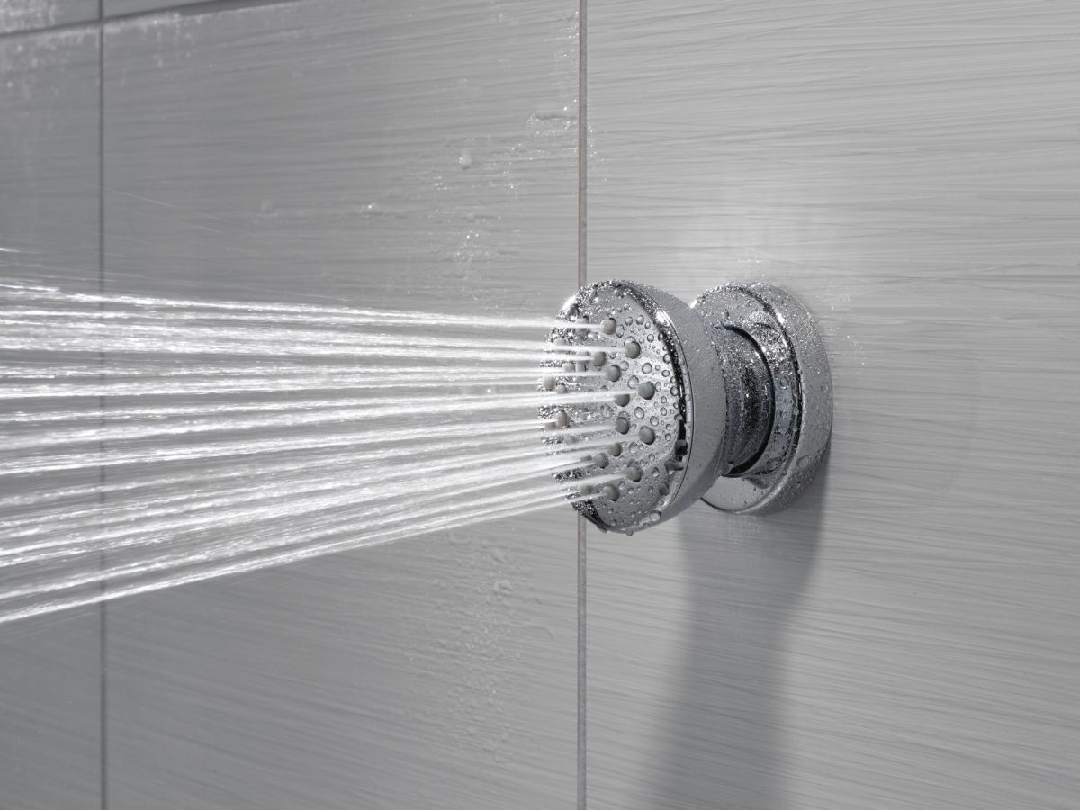 BRIZO Essential Shower Touch-Clean Round Body Spray — Chrome
