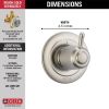 DELTA Other 3-Setting 2-Port Diverter Trim — Stainless