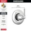 DELTA Saylor 3-Setting 2-Port Diverter Trim — Chrome