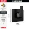 DELTA Velum 3-Setting 2-Port Diverter Trim — Matte Black