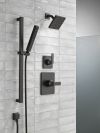 DELTA Universal Showering Components Square Wall Elbow for Hand Shower — Matte Black