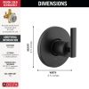 DELTA Altado 3-Setting 2-Port Diverter Trim — Matte Black