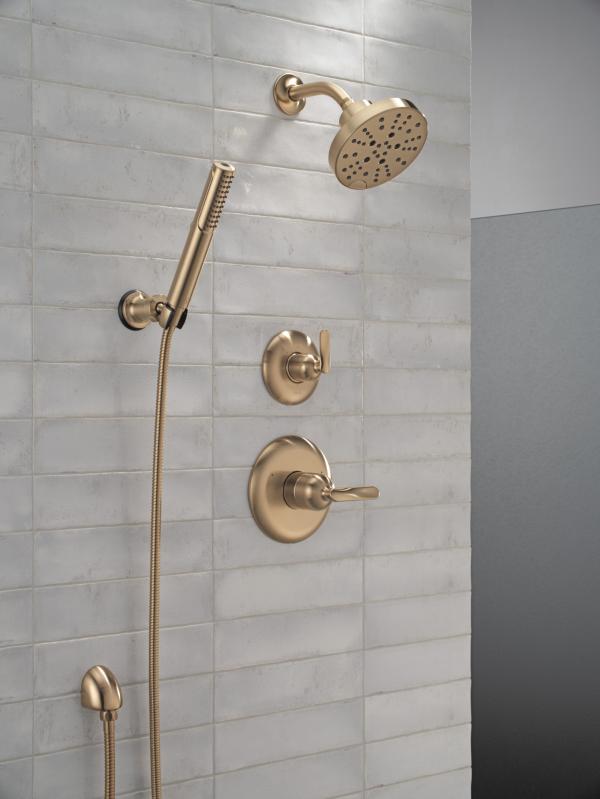 DELTA Universal Showering Components Wall Elbow For Hand Shower — Lumicoat® Champagne Bronze