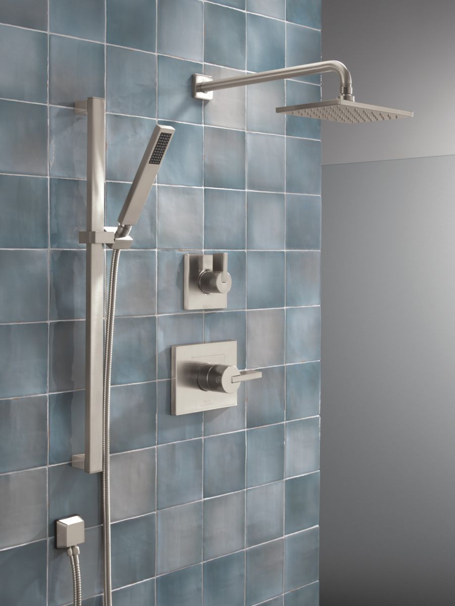 DELTA Vero Premium Single-Setting Slide Bar Hand Shower — Stainless
