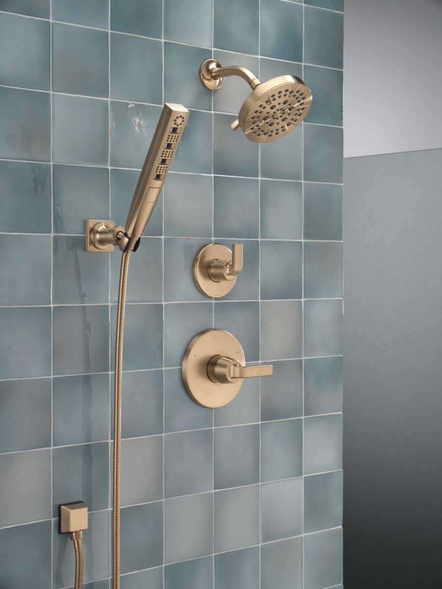 DELTA Lineax 3-Setting 2-Port Diverter Trim — Champagne Bronze