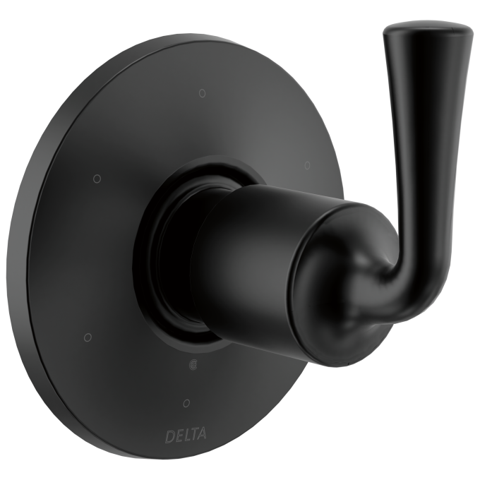DELTA Kayra 6-Setting 3-Port Diverter Trim — Matte Black