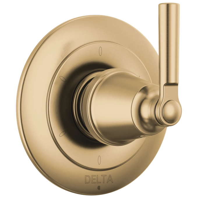 DELTA Saylor 6-Setting 3-Port Diverter Trim — Champagne Bronze