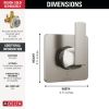 DELTA Velum 6-Setting 3-Port Diverter Trim — Stainless