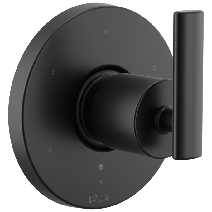 DELTA Altado 6-Setting 3-Port Diverter Trim — Matte Black