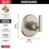 DELTA Altado 6-Setting 3-Port Diverter Trim — Stainless
