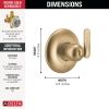 DELTA Bonacci 6-Setting Diverter Trim — Lumicoat® Champagne Bronze