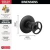 DELTA Trinsic Diverter Trim 6-Setting — Matte Black