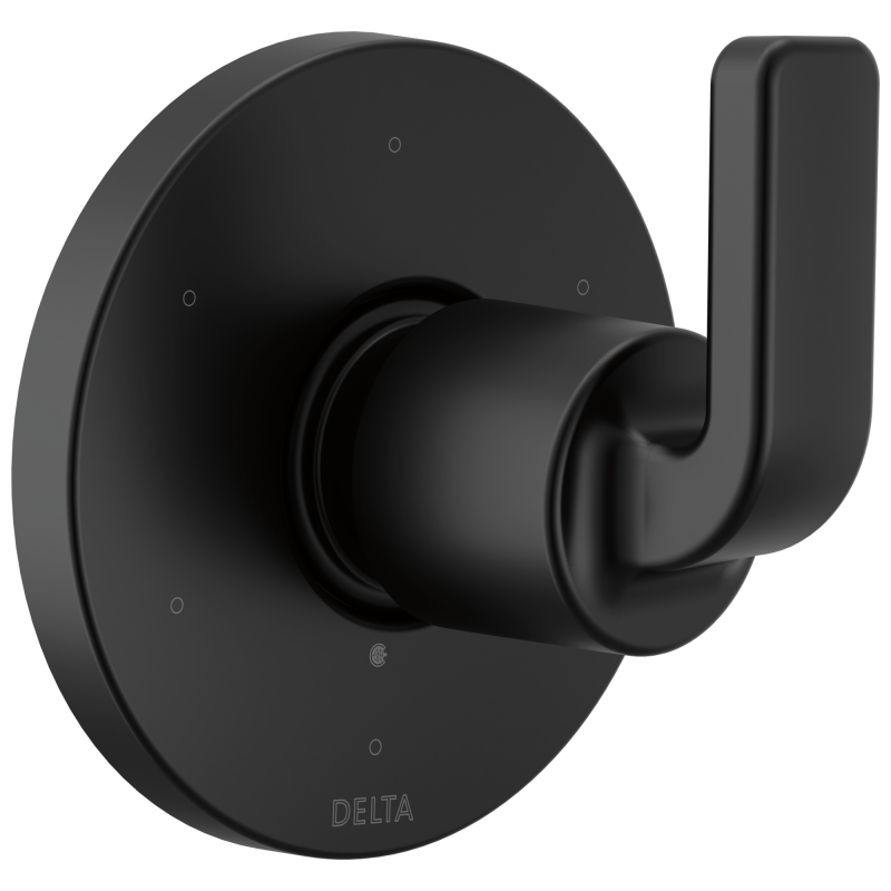 DELTA Lineax 6-Setting 3-Port Diverter Trim — Matte Black