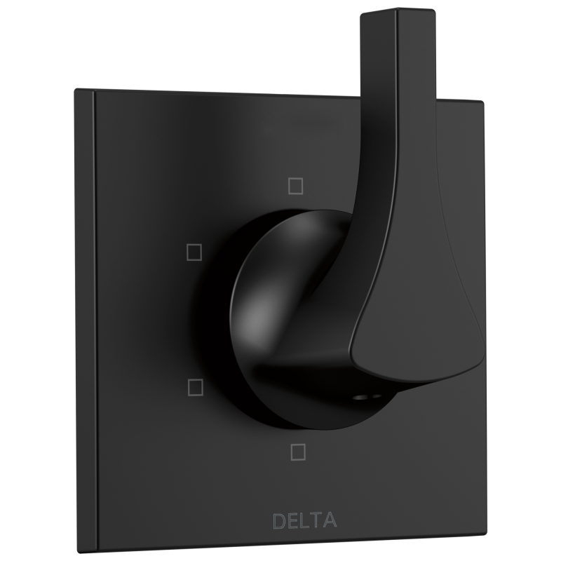 DELTA Zura 6-Setting Diverter Trim — Matte Black