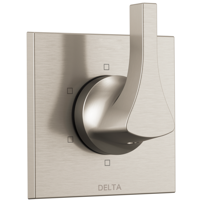 DELTA Zura 6-Setting 3-Port Diverter Trim — Stainless