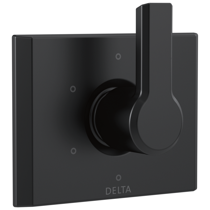 DELTA Pivotal 6-Setting 3-Port Diverter Trim — Matte Black