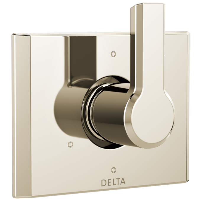 DELTA Pivotal 6-Setting 3-Port Diverter Trim — Lumicoat® Polished Nickel