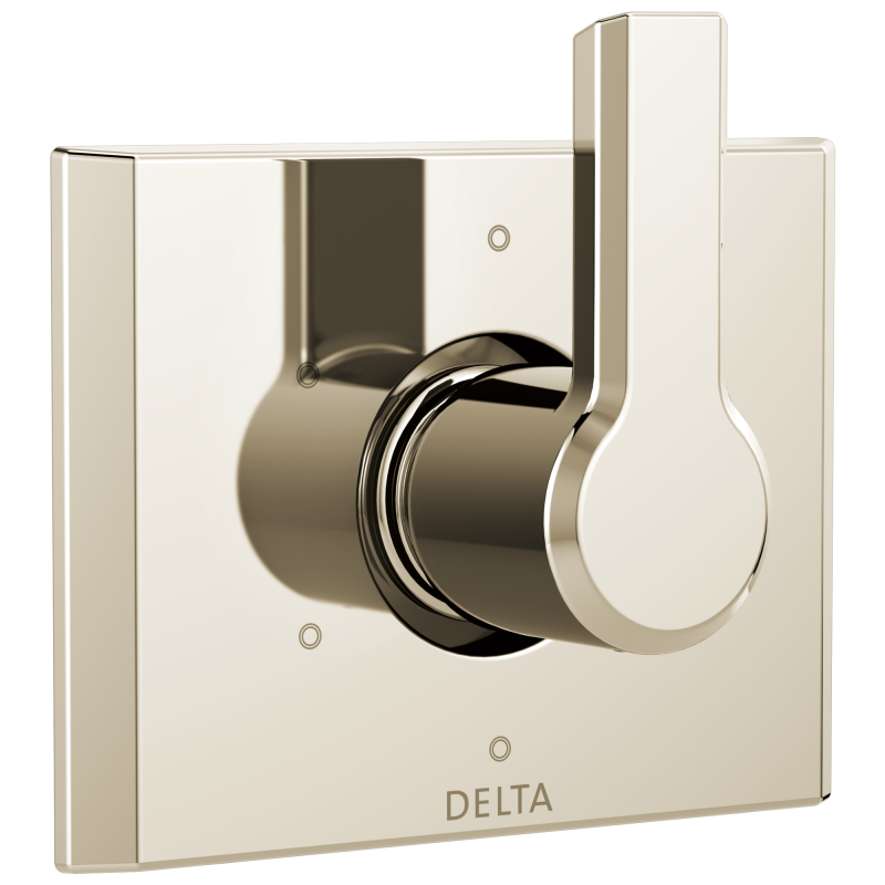DELTA Pivotal 6-Setting 3-Port Diverter Trim — Lumicoat® Polished Nickel