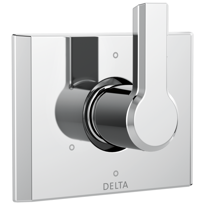 DELTA Pivotal 6-Setting 3-Port Diverter Trim — Lumicoat® Chrome