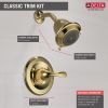 DELTA Classic Monitor 13 Series Shower Trim — Polished Brass