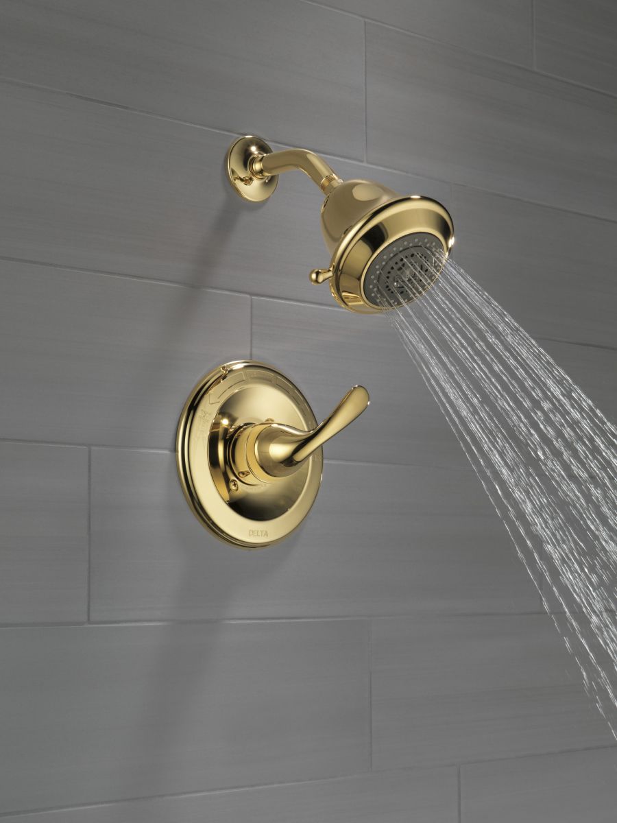 DELTA Classic Monitor 13 Series Shower Trim — Polished Brass