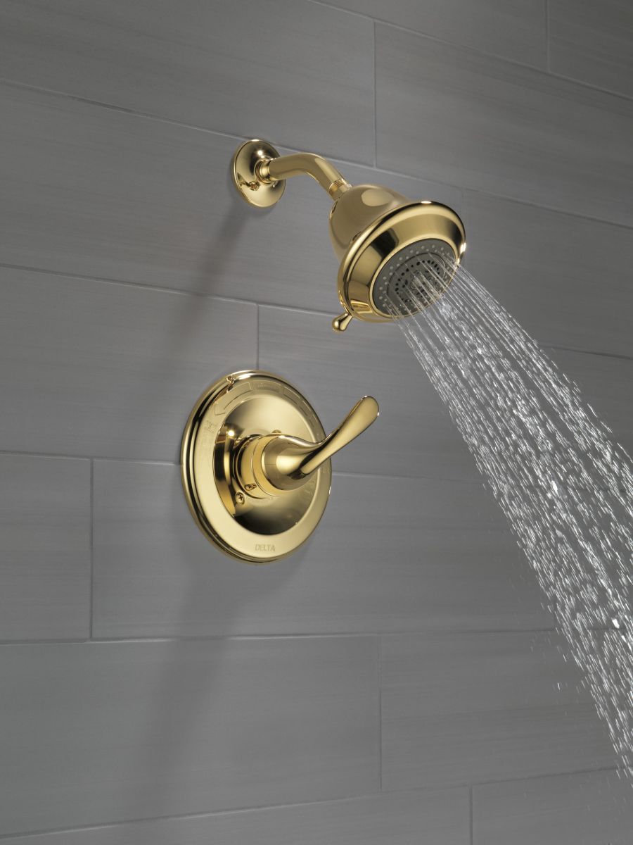 DELTA Classic Monitor 13 Series Shower Trim — Polished Brass