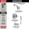 DELTA Classic Monitor 13 Series H2OKINETIC Tub & Shower Trim — Chrome