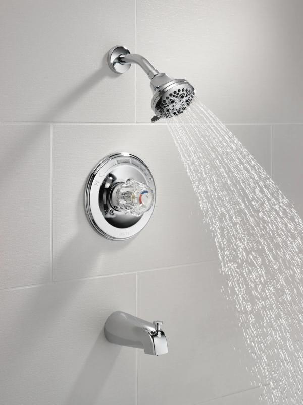 DELTA Classic Monitor 13 Series Tub and Shower Trim — Chrome