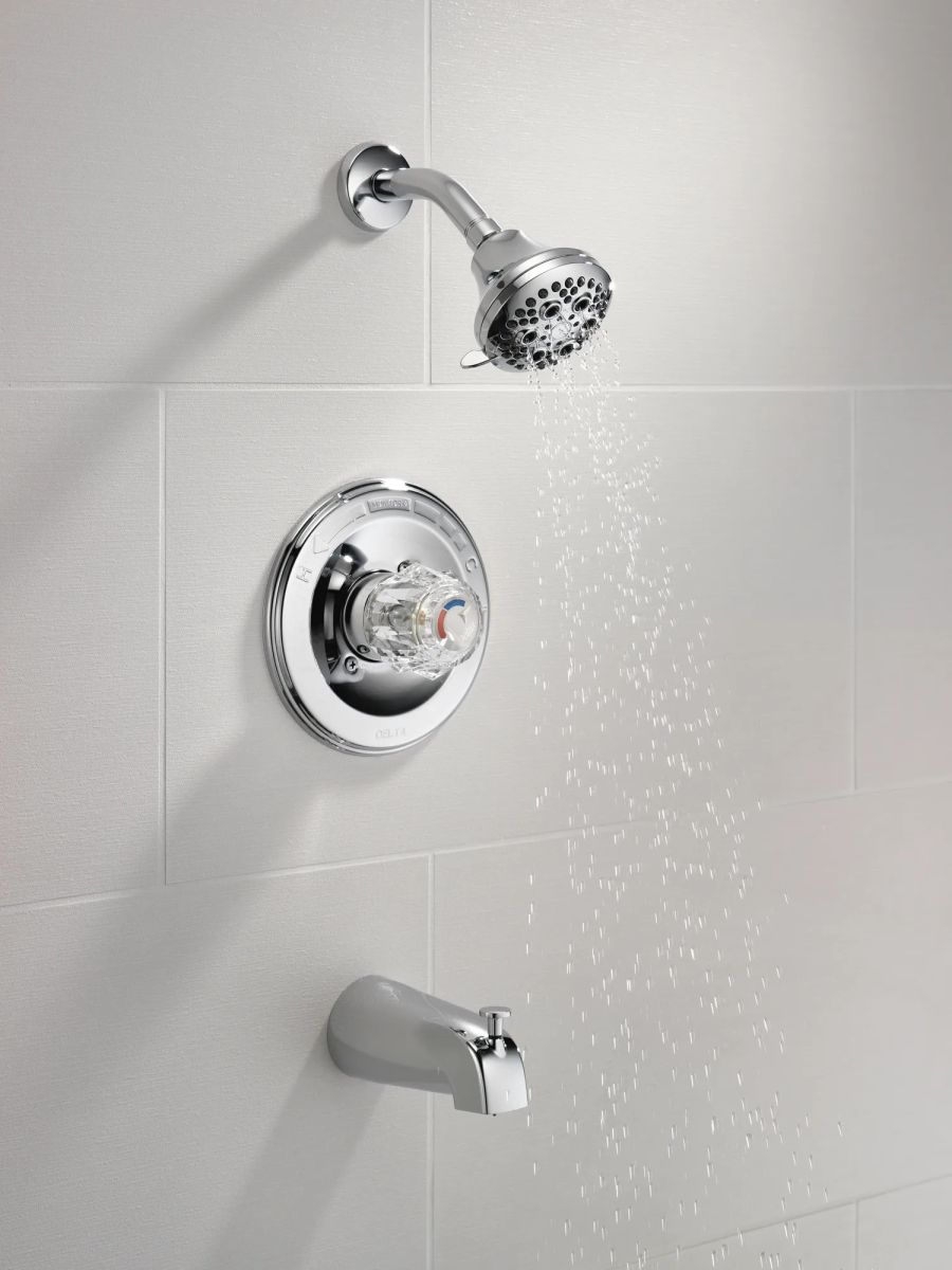 DELTA Classic Monitor 13 Series Tub and Shower Trim — Chrome