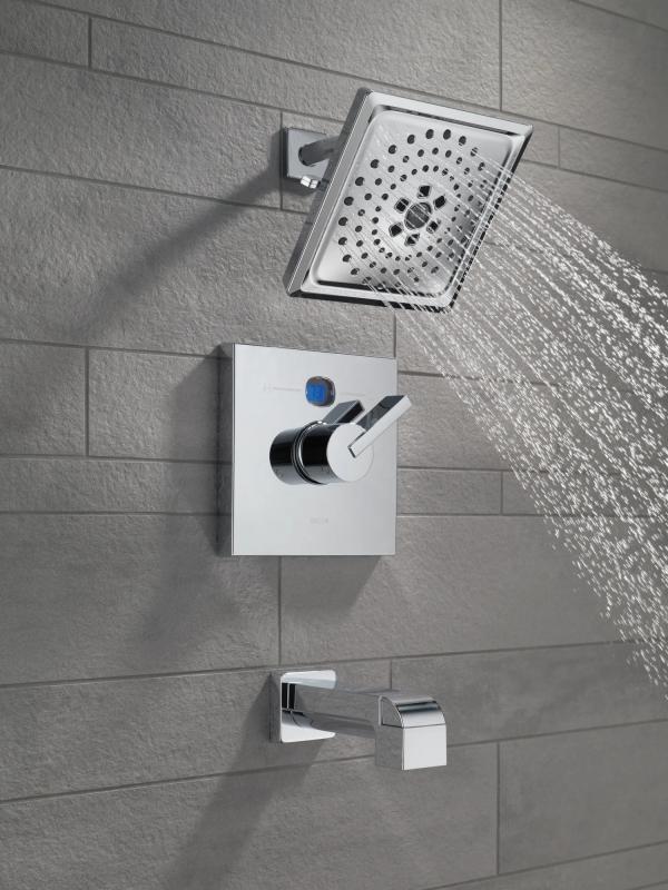 DELTA Ara Tub Spout - Pull-Up Diverter — Chrome