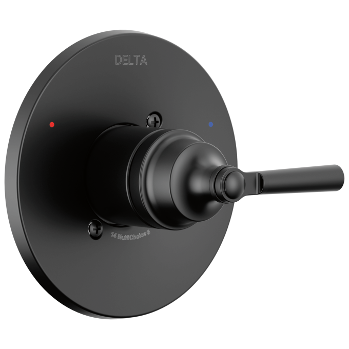 DELTA Saylor Monitor 14 Series Valve Only Trim — Matte Black