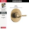 DELTA Saylor Monitor 14 Series Valve Only Trim — Champagne Bronze