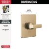 DELTA Velum Monitor 14 Series Valve Only Trim — Champagne Bronze