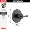 DELTA Altado Monitor 14 Series Valve Only Trim — Matte Black
