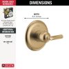 DELTA Bonacci 14 Series Valve Only Trim — Lumicoat® Champagne Bronze