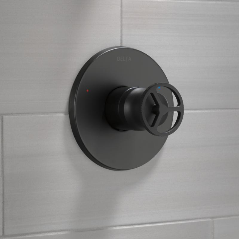 DELTA Trinsic Monitor 14 Series Valve Only Trim — Matte Black