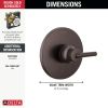 DELTA Trinsic Monitor 14 Series Valve Only Trim — Venetian Bronze