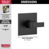 DELTA Ara Monitor 14 Series Valve Only Trim — Matte Black
