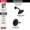 DELTA Woodhurst Shower Trim — Matte Black