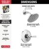 DELTA Kayra Monitor 14 Series Shower Trim — Chrome