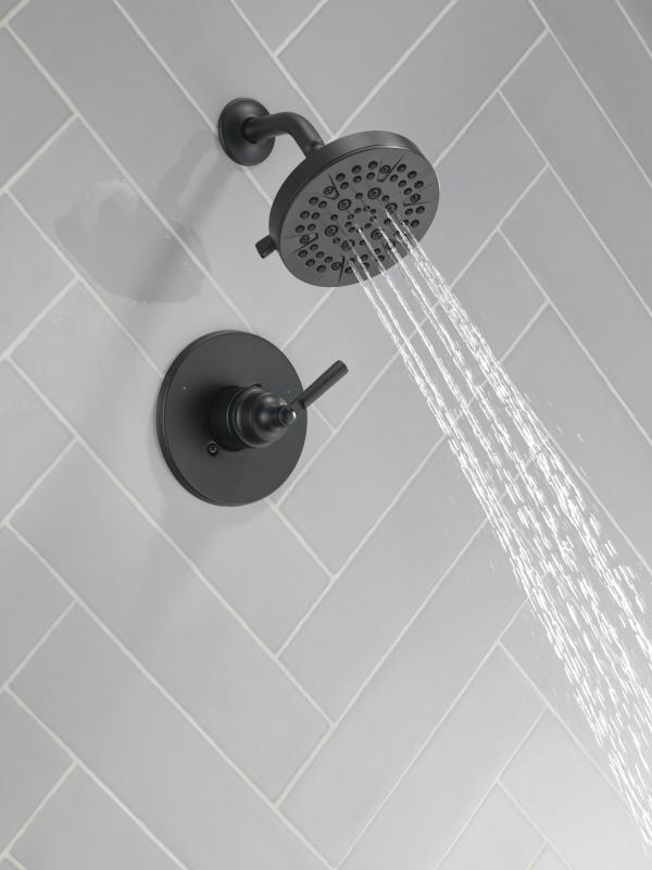 DELTA Saylor Monitor 14 Series Shower Trim — Matte Black
