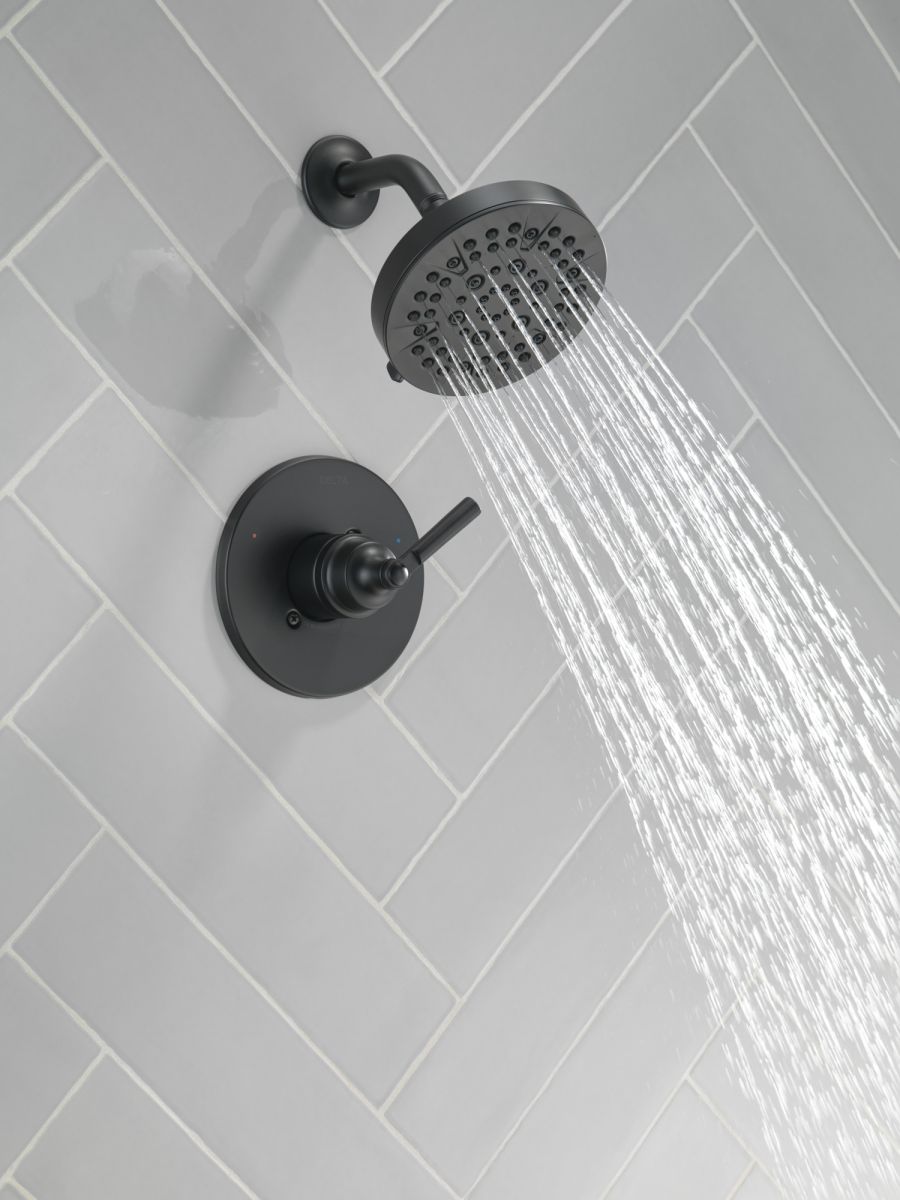 DELTA Saylor Monitor 14 Series Shower Trim — Matte Black