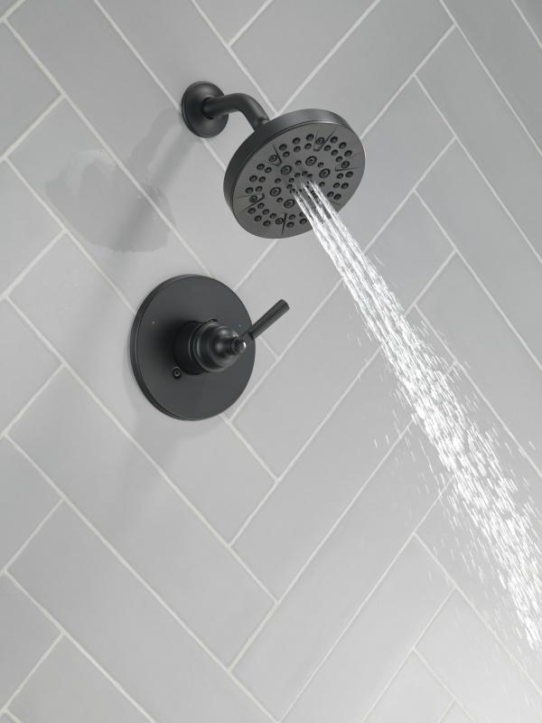 DELTA Saylor Monitor 14 Series Shower Trim — Matte Black