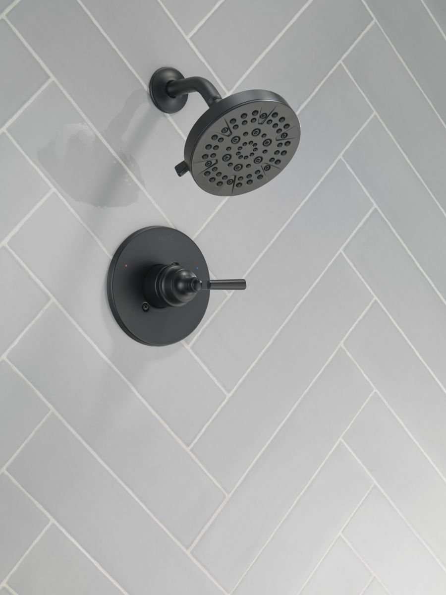 DELTA Saylor Monitor 14 Series Shower Trim — Matte Black