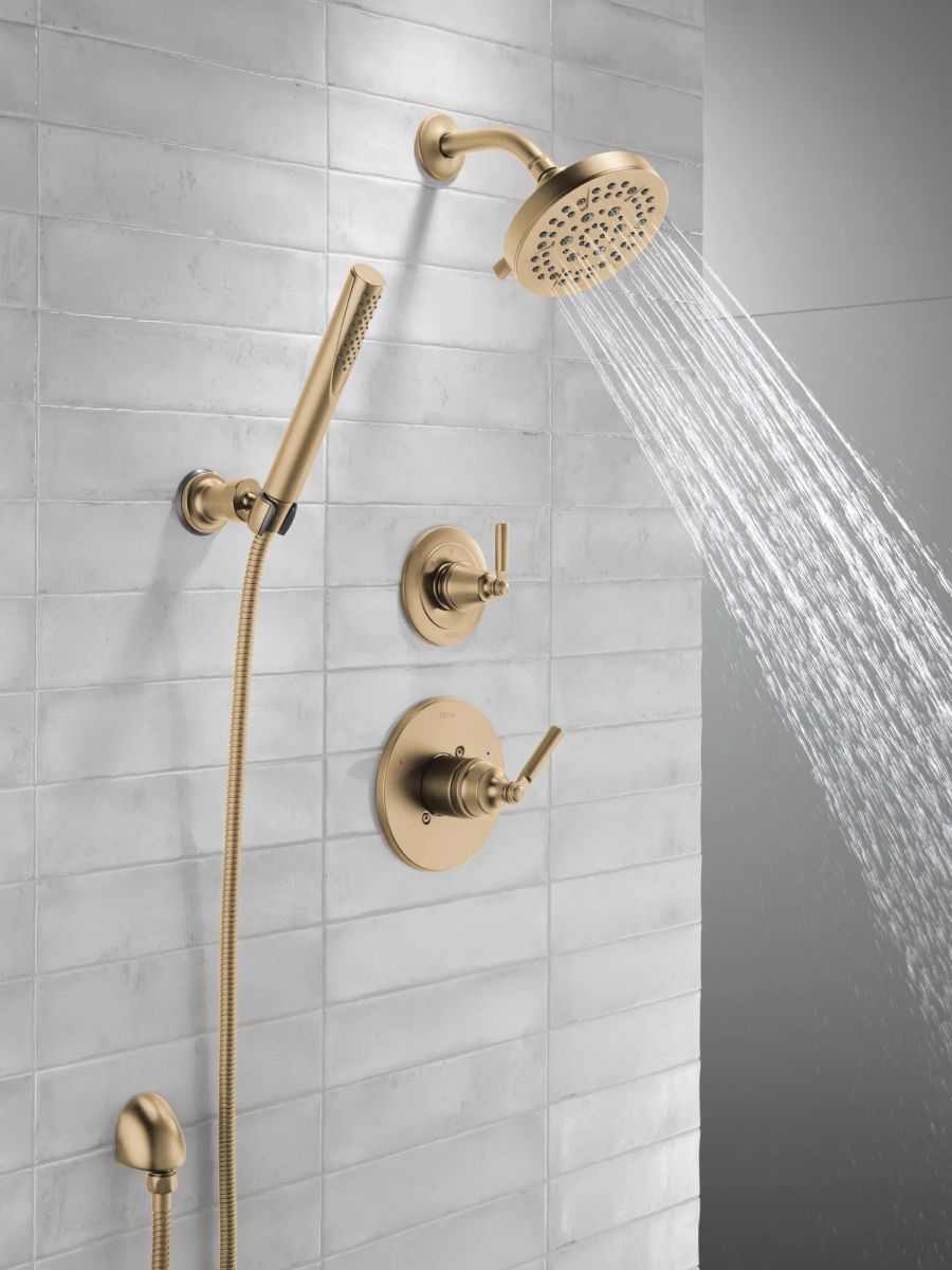 DELTA Saylor 3-Setting 2-Port Diverter Trim — Champagne Bronze