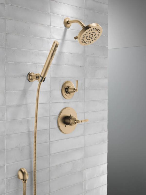 DELTA Universal Showering Components Wall Elbow For Hand Shower — Lumicoat® Champagne Bronze