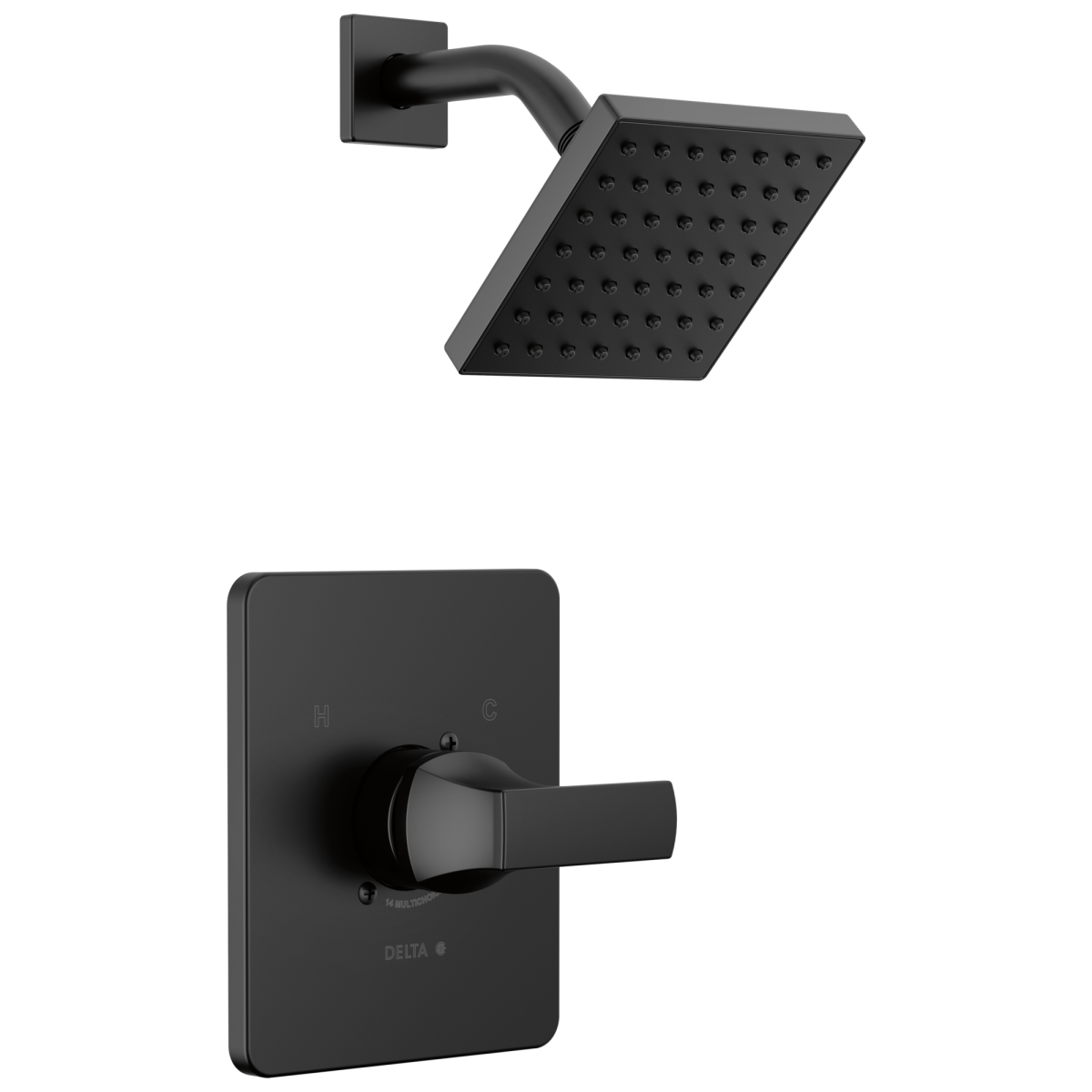 DELTA Velum Monitor 14 Series Shower Trim — Matte Black