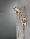 DELTA Universal Showering Components H2Okinetic In2ition 4-Setting Two-In-One Shower — Lumicoat® Champagne Bronze